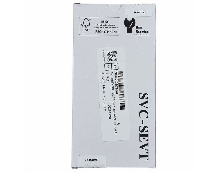Дисплей с сенсорным экраном (модуль) Samsung A057 Galaxy A05s, черный, оригинал, сервисная упаковка GH82-29706A