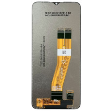 Дисплей с сенсорным экраном (модуль) Samsung A025 A02S, черный оригинал, 161mm x 72mm, сервисная упаковка GH82-23089A