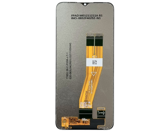 Дисплей с сенсорным экраном (модуль) Samsung A025 A02S, черный оригинал, 161mm x 72mm, сервисная упаковка GH82-23089A