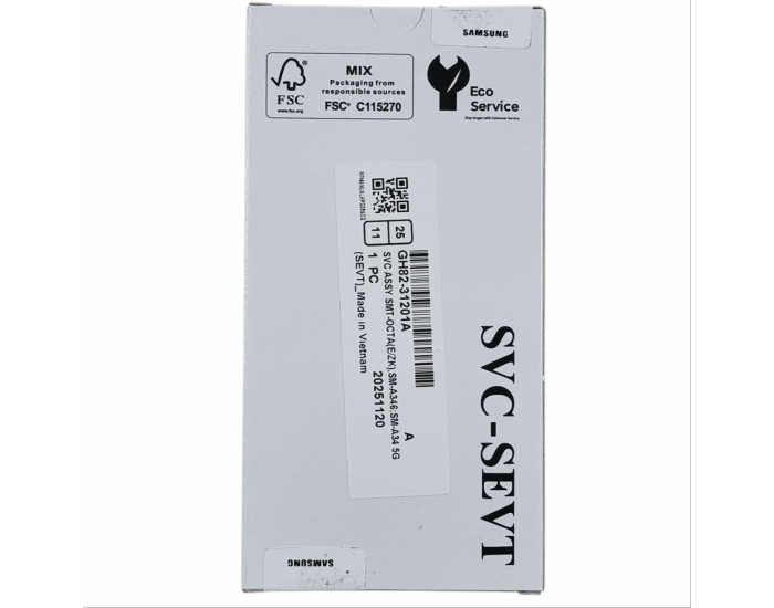 Дисплей с сенсорным экраном (модуль) Samsung A346 Galaxy A34 5G, черный, оригинал, сервисная упаковка GH82-31201A 