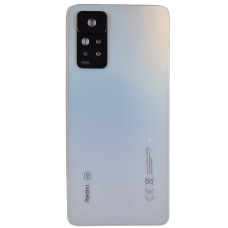 Задняя крышка для Xiaomi Redmi Note 11 Pro 4G/5G (Белая / Pearl White) со стеклом камеры