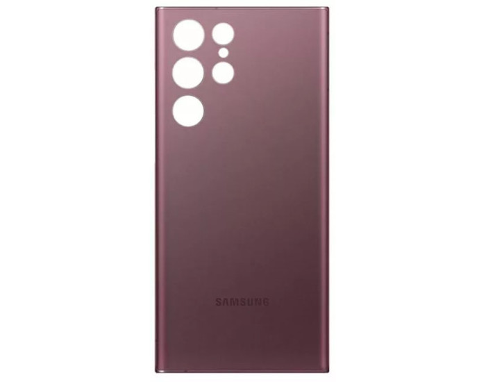 Задняя панель корпуса для Samsung S908B Galaxy S22 Ultra 5G, Burgundy Red оригинал

