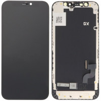 Дисплей з сенсорним екраном (модуль) iPhone 12 Mini, чорний, OLED GX