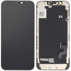 Дисплей з сенсорним екраном (модуль) iPhone 12 Mini, чорний, OLED GX