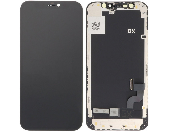 Дисплей з сенсорним екраном (модуль) iPhone 12 Mini, чорний, OLED GX