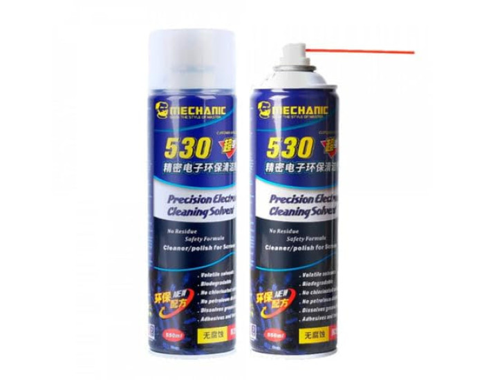 Спрей Mechanic 530 для чистки электроники (600 мл) синий