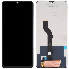 Дисплей з сенсорним екраном (модуль) Nokia 5.3, TA-1234, TA-1223, TA-1227, чорний з рамкою, оригінал