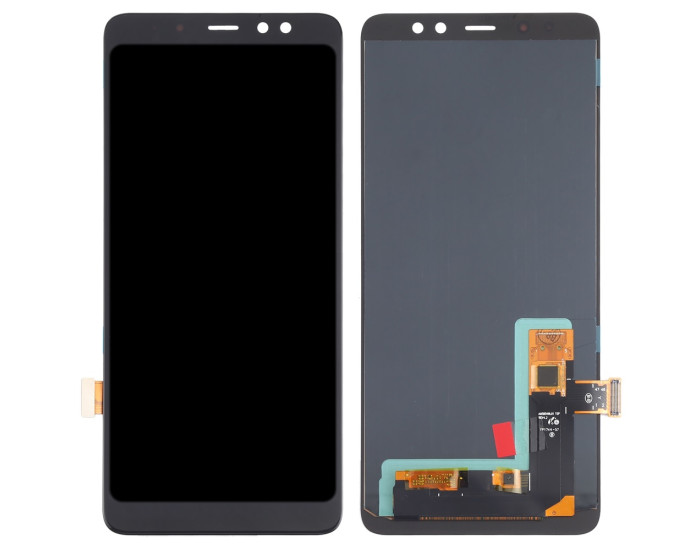 Дисплей з сенсорним екраном (модуль) Samsung A730 Galaxy A8 Plus (2018) чорний, OLED