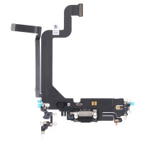 Шлейф для iPhone 14 Pro Max, конектора зарядки, синхронізації, чорний, Midnight, оригінал знятий