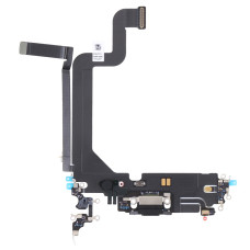 Шлейф для iPhone 14 Pro Max, коннектора зарядки, синхронизации, черный, Midnight, оригинал снятый