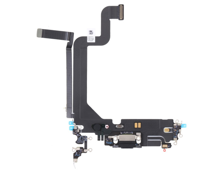 Шлейф для iPhone 14 Pro Max, коннектора зарядки, синхронизации, черный, Midnight, оригинал снятый