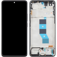 Дисплей с сенсорным экраном (модуль) Xiaomi Redmi Note 14 5G, черный с рамкой черной, оригинал