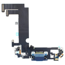 Шлейф для iPhone 12 Mini, коннектора наушников, коннектора зарядки, синхронизации, синий, оригинал 