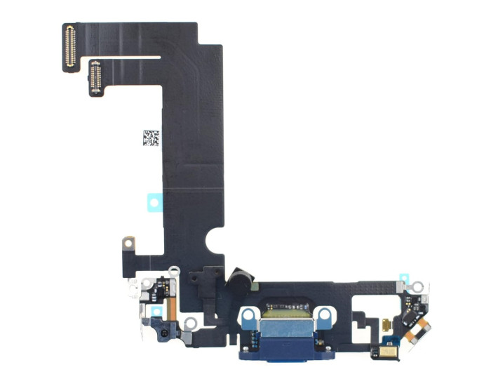 Шлейф для iPhone 12 Mini, коннектора наушников, коннектора зарядки, синхронизации, синий, оригинал 
