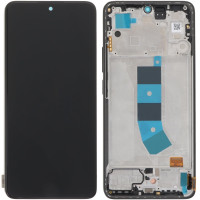 Дисплей з сенсорним екраном (модуль) Xiaomi Redmi Note 13 4G, чорний з рамкою, оригінал