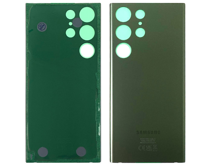 Задняя панель корпуса для Samsung S918B Galaxy S23 Ultra, Green оригинал