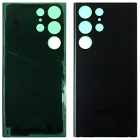 Задня панель корпуси для Samsung S918B Galaxy S23 Ultra, чорна, оригінал