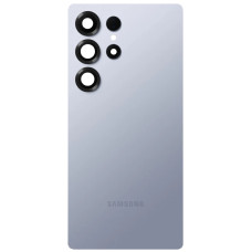 Задняя панель корпуса для Samsung S938 Galaxy S25 Ultra, Titanium Silver Blue со стеклом камеры, оригинал