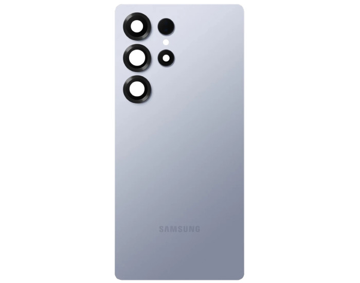 Задняя панель корпуса для Samsung S938 Galaxy S25 Ultra, Titanium Silver Blue со стеклом камеры, оригинал