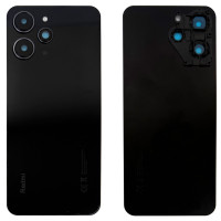Задняя кришка для Xiaomi Redmi 12, Midnight Black со стеклом камеры, оригинал 
