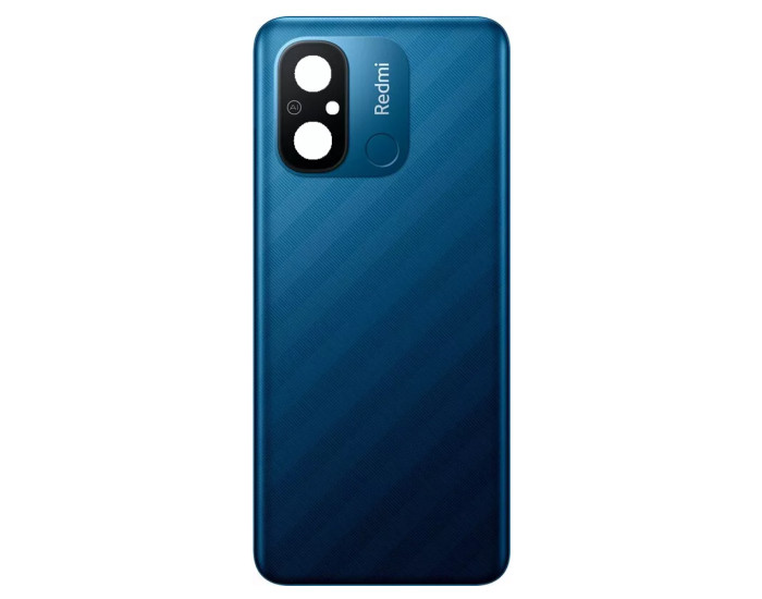 Задняя крышка корпуса для Xiaomi Redmi 12C, со стеклом камеры, Ocean Blue