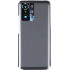 Задня кришка для Xiaomi Mi 11T /11T Pro сіра, (Meteorite Gray) з склом камери