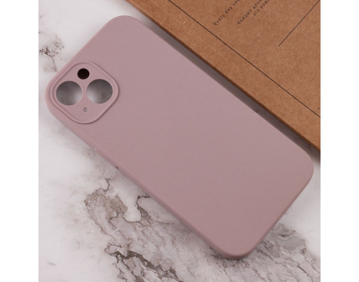 Чехол-силикон оригинал Full Camera Soft Matte iPhone 13 (Серый / Dark Gray)