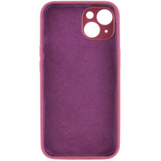 Чехол-силикон оригинал Full Camera Soft Matte iPhone 13 (Бордовый / Plum)