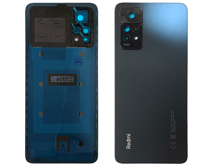 Задня кришка для Xiaomi Redmi Note 11 Pro 4G, Grey з склом камери