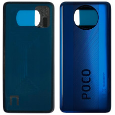 Задняя крышка корпуса для Xiaomi Poco X3, синяя