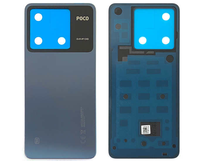 Задняя крышка корпуса для Xiaomi Poco X6, голубая оригинал
