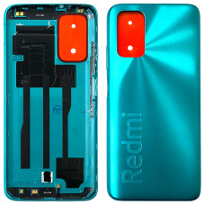 Задняя панель корпуса для Xiaomi Redmi 9T /Note 9 4G зеленая, оригинал