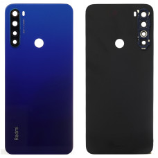 Задняя крышка корпуса для Xiaomi Redmi Note 8T, синяя со стеклом камеры, оригинал