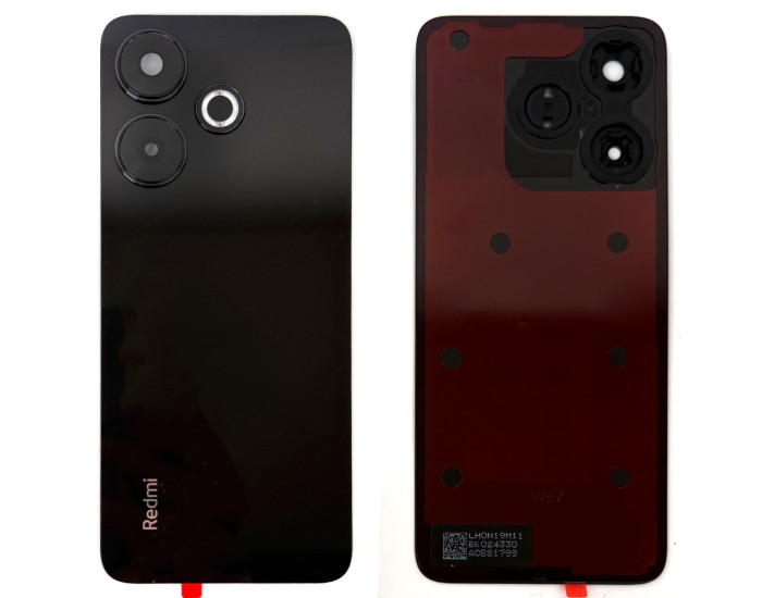 Задняя панель корпуса для Xiaomi 13, Black со стеклом камеры