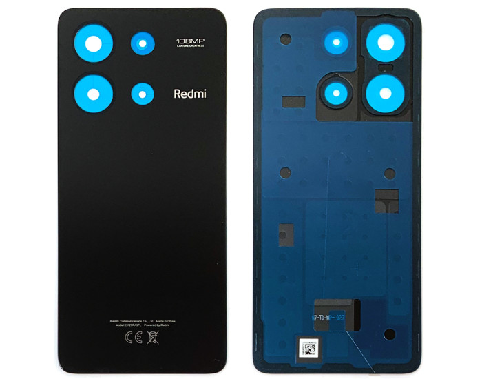 Задняя панель корпуса для Xiaomi Redmi Note 13 4G, Black оригинал