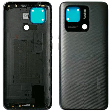 Задняя панель корпуса для Xiaomi Redmi 10C, черная оригинал