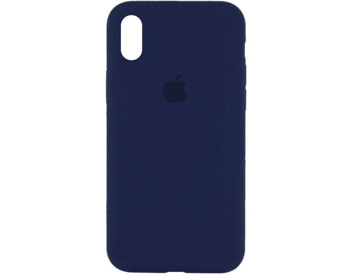 Чехол-силикон оригинал Full Cover Soft Matte iPhone XR, Dark blue