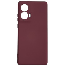 Чохол-силікон GETMAN Liquid Silk Full Camera Motorola Edge 50 Fusion (марсала)