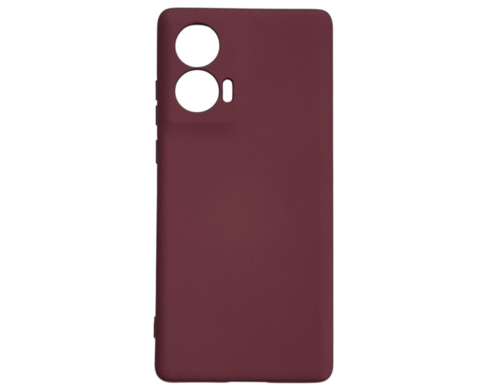 Чохол-силікон GETMAN Liquid Silk Full Camera Motorola Edge 50 Fusion (марсала)