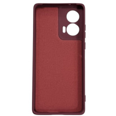 Чохол-силікон GETMAN Liquid Silk Full Camera Motorola Edge 50 Fusion (марсала)