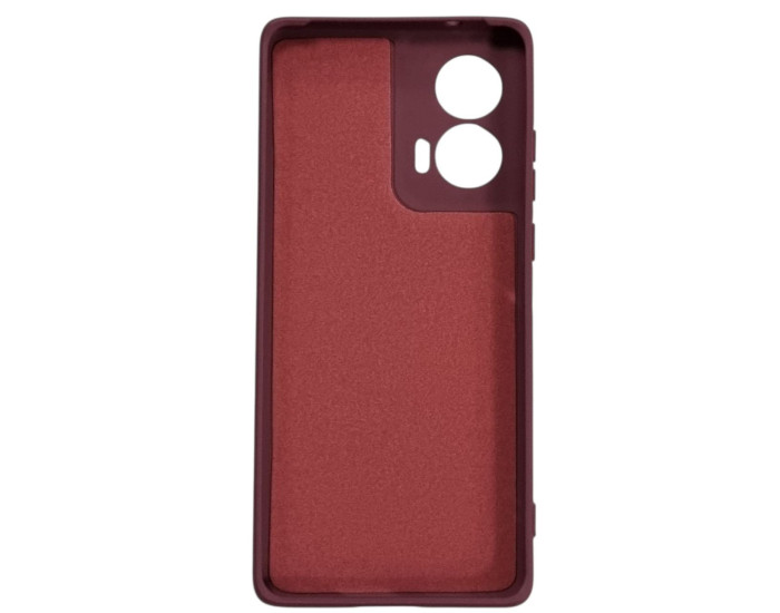 Чохол-силікон GETMAN Liquid Silk Full Camera Motorola Edge 50 Fusion (марсала)