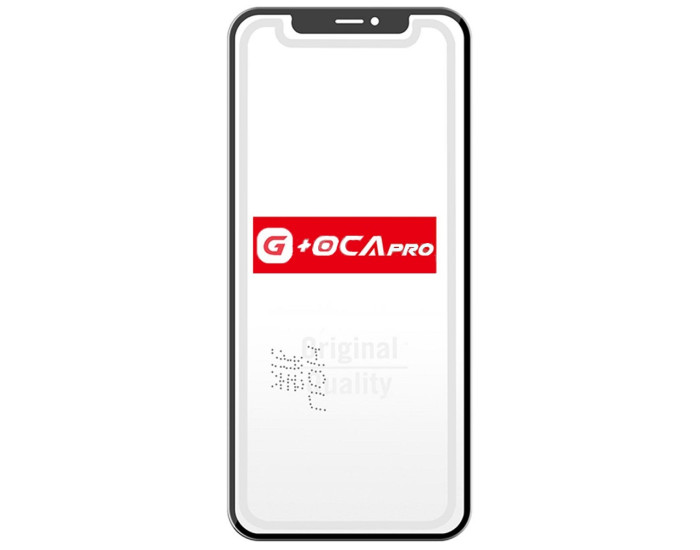 Стекло фронтальное c OCA-пленкой iPhone 11 Pro Max, черное с сеткой динамика, оригинал G+OCA-PRo