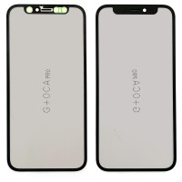 Скло фронтальне c OCA-пленкой iPhone 11, чорне з рамкою, оригінал G+OCA PRo