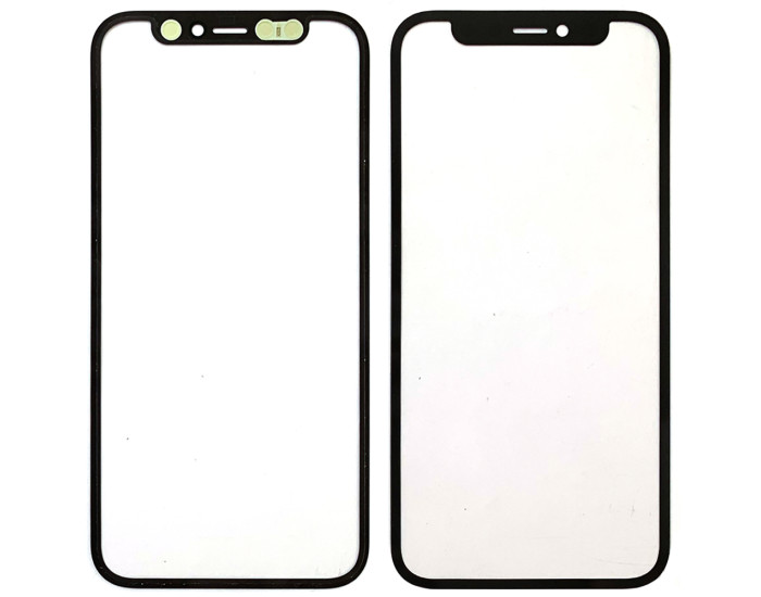 Скло фронтальне c OCA-пленкой iPhone 12 Mini, чорне, оригінал Musttby