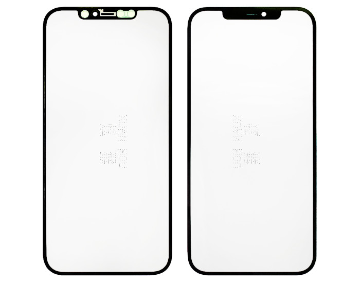 Стекло фронтальное c OCA-пленкой iPhone 12 Pro Max, черное с сеткой динамика, оригинал G+OCA-PRo