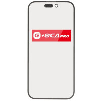 Скло фронтальне c OCA-пленкой iPhone 14 Pro, чорне, з олеофобним покриттям, 0.8mm, 9H, оригінал G+OCA-PRo