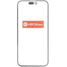 Стекло фронтальное c OCA-пленкой iPhone 15 Pro Max, черное с олеофобным покрытием, 0.8mm, 9H, оригинал G+OCA-PRo
