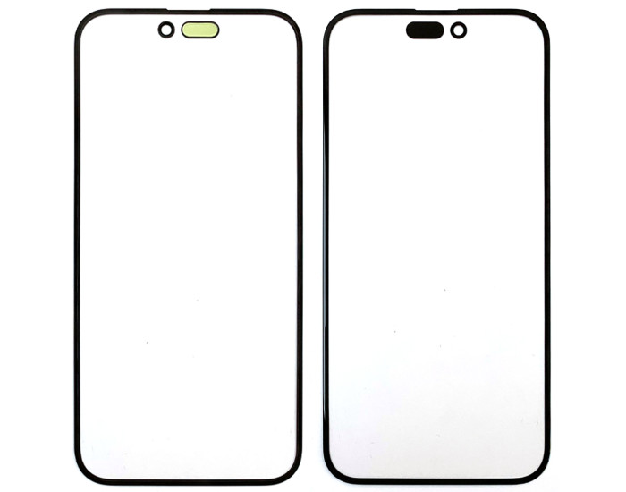 Скло фронтальне c OCA-пленкой iPhone 15 Plus, чорне з олеофобним покриттям, 0.8mm, 9H, оригінал G+OCA-PRo