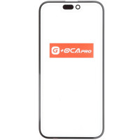 Скло фронтальне c OCA-пленкой iPhone 15 Plus, чорне, оригінал G+OCA-PRo