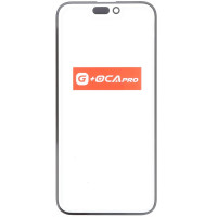 Скло фронтальне c OCA-пленкой iPhone 15 Pro Max, чорне, оригінал G+OCA-PRo